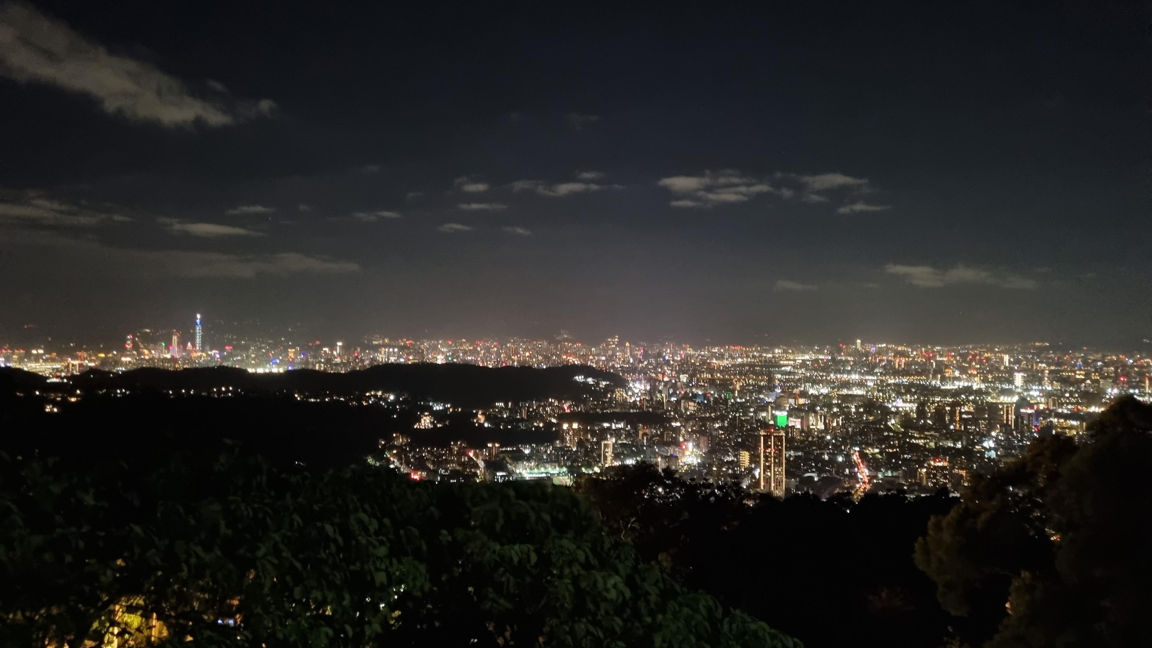 Panoramic view of Taipei from 中國文化大學情人坡